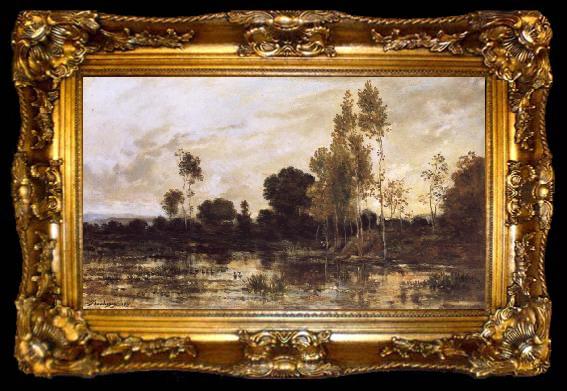 framed  Charles Francois Daubigny Alders, Ta009-2